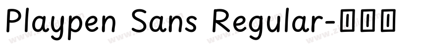 Playpen Sans Regular字体转换